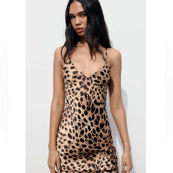 Zara Satin effect midi/maxi slip dress - Picture 4 of 7